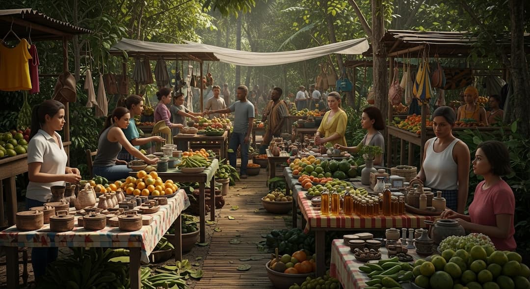 Ambiance Marché Amazonien